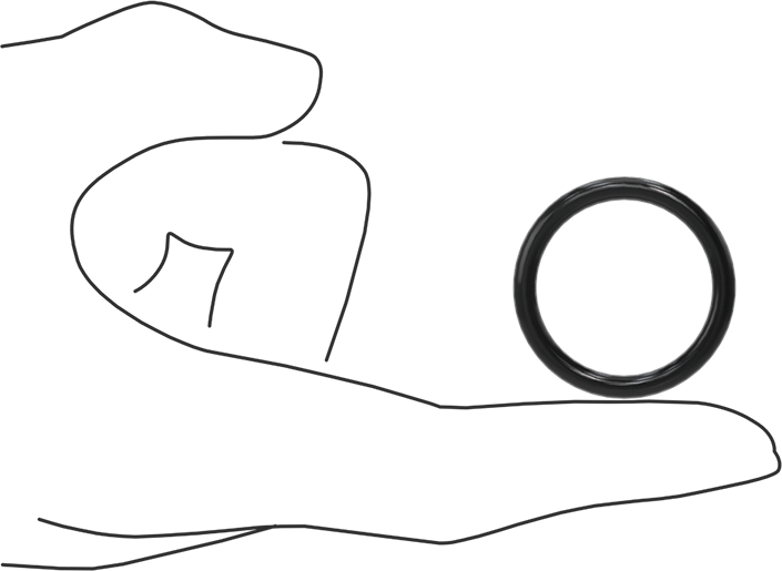 Kimyasala Dayanıklı Viton® Floroelastomer O-Ring, Yüksek Basınç, 1/8 Kesirli Genişlik, Dash Numarası 215