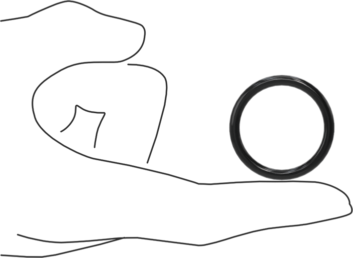 Kimyasala Dayanıklı Viton® Floroelastomer O-Ring, Yüksek Basınç, 1/8 Kesirli Genişlik, Dash Numarası 216