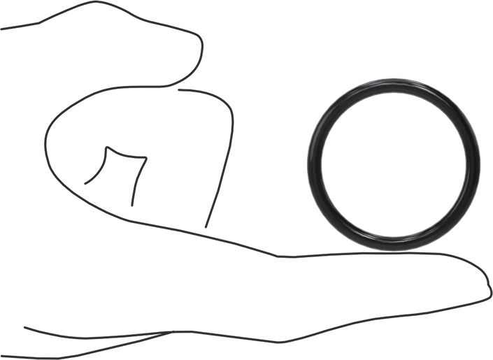 Kimyasala Dayanıklı Viton® Floroelastomer O-Ring, Yüksek Basınç, 1/8 Kesirli Genişlik, Dash Numarası 220