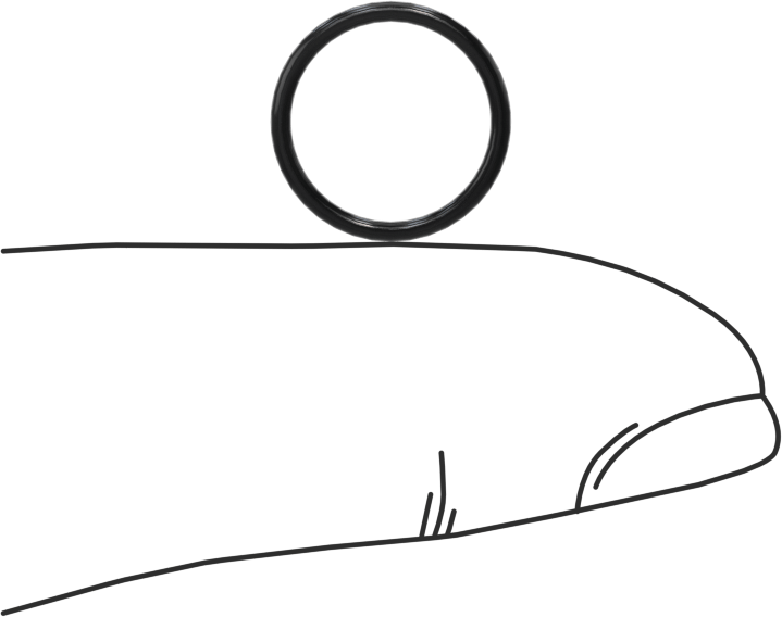 Yağa Dayanıklı Buna-N O-Ring, 1 mm Genişlik, 10 mm İç Çap