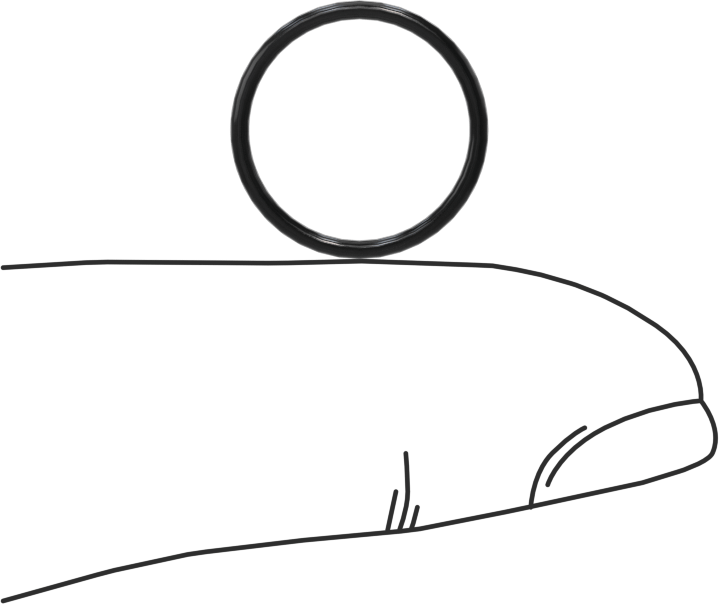 Yağa Dayanıklı Buna-N O-Ring, 1 mm Genişlik, 12 mm İç Çap