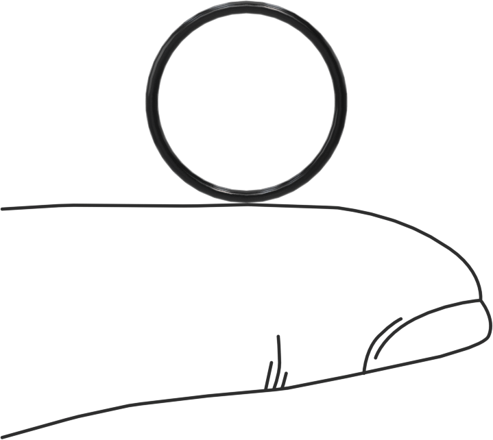 Yağa Dayanıklı Buna-N O-Ring, 1 mm Genişlik, 14 mm İç Çap