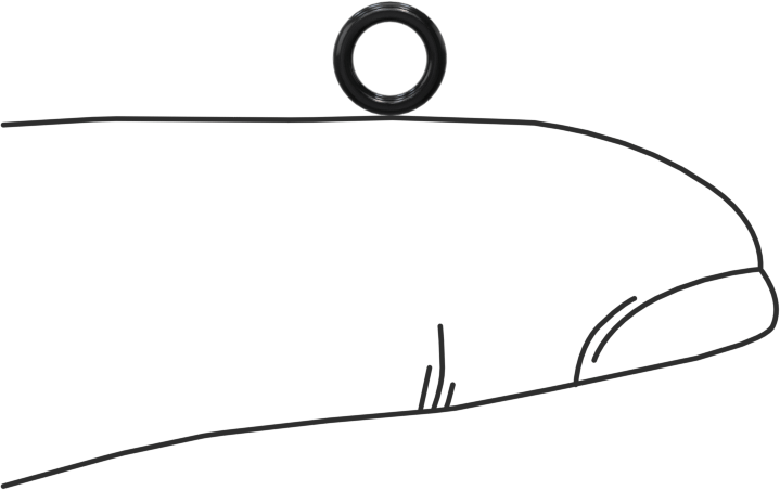 Yağa Dayanıklı Buna-N O-Ring, 1 mm Genişlik, 3.7 mm İç Çap