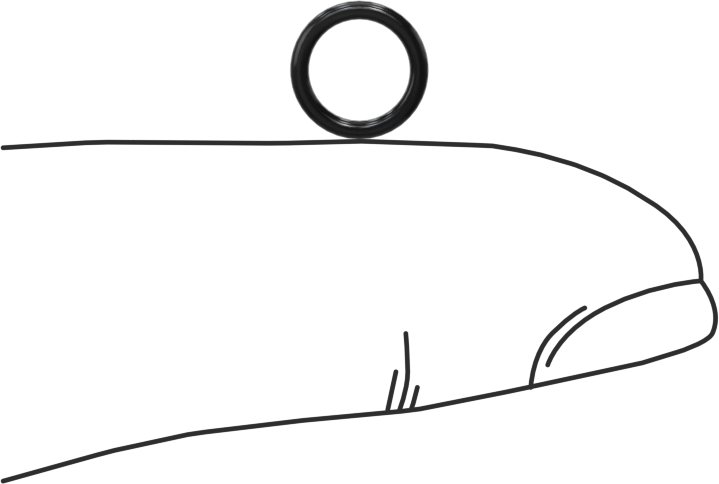 Yağa Dayanıklı Buna-N O-Ring, 1 mm Genişlik, 5.5 mm İç Çap