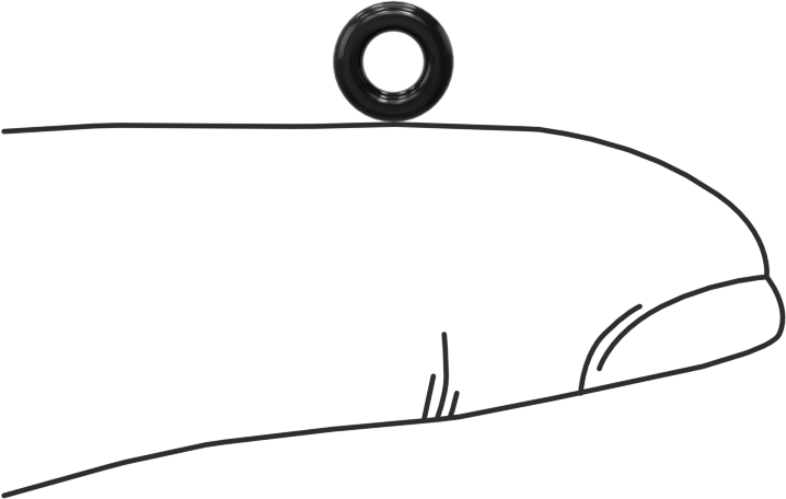 Yağa Dayanıklı Buna-N O-Ring, 1.5 mm Genişlik, 3 mm İç Çap