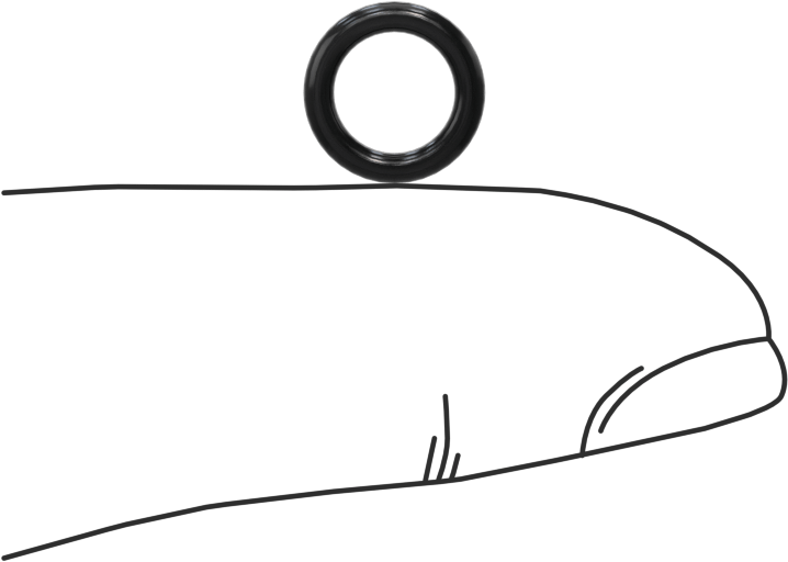 Yağa Dayanıklı Buna-N O-Ring, 1.5 mm Genişlik, 6 mm İç Çap