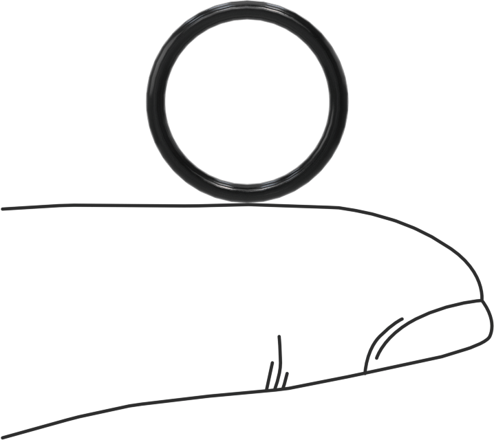 Yağa Dayanıklı Buna-N O-Ring, 1.5 mm Genişlik, 13 mm İç Çap