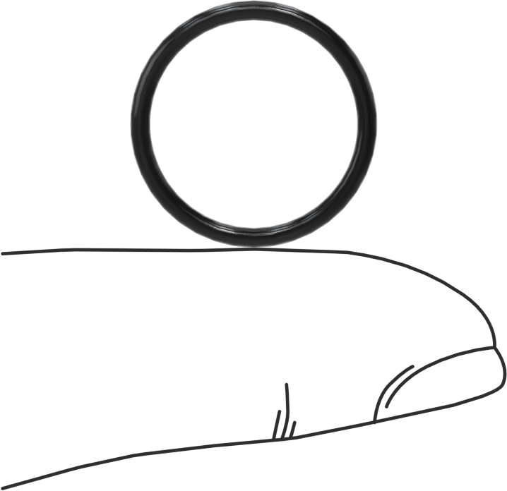 Yağa Dayanıklı Buna-N O-Ring, 1.5 mm Genişlik, 16 mm İç Çap