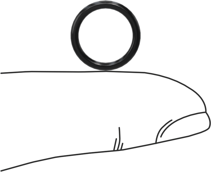 Yağa Dayanıklı Buna-N O-Ring, 1.5 mm Genişlik, 10 mm İç Çap