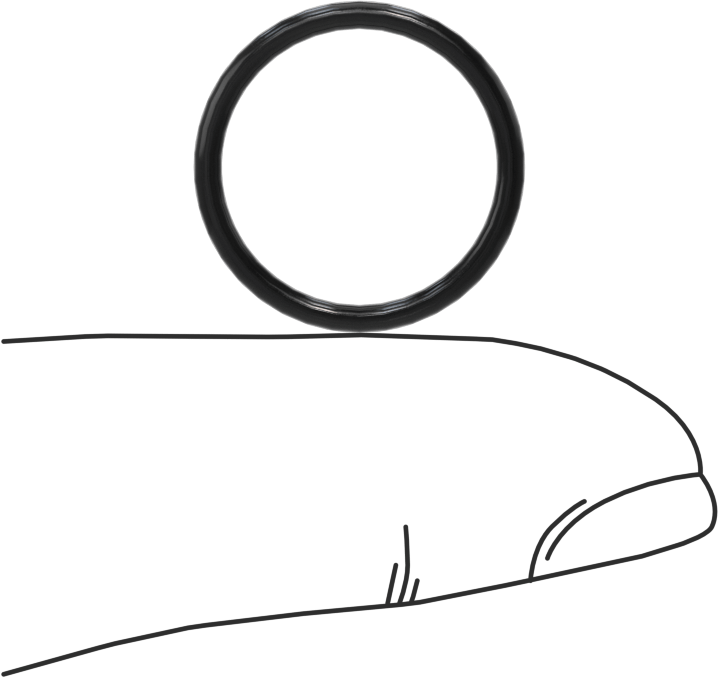 Yağa Dayanıklı Buna-N O-Ring, 1.5 mm Genişlik, 15 mm İç Çap