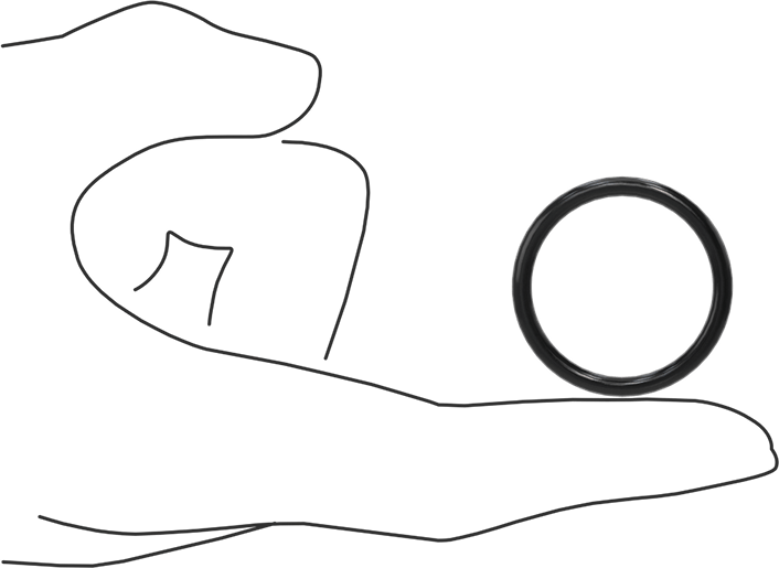 Yağa Dayanıklı Buna-N O-Ring, 3 mm Genişlik, 27.5 mm İç Çap