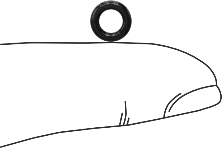 Yağa Dayanıklı Buna-N O-Ring, 1.6 mm Genişlik, 4.1 mm İç Çap