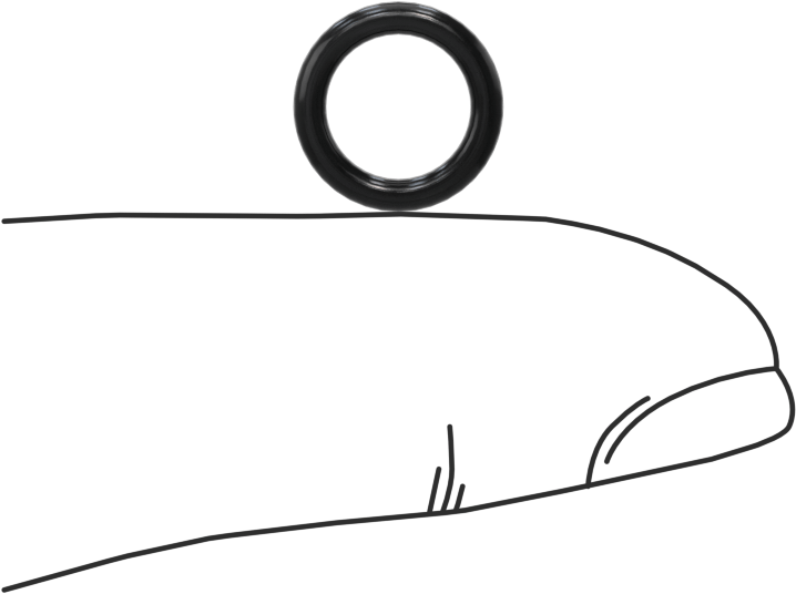 Yağa Dayanıklı Buna-N O-Ring, 1.6 mm Genişlik, 7.1 mm İç Çap