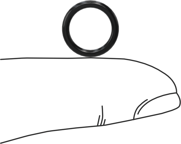 Yağa Dayanıklı Buna-N O-Ring, 1.6 mm Genişlik, 9.1 mm İç Çap