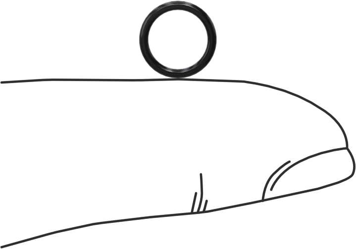 Yağa Dayanıklı Buna-N O-Ring, 1 mm Genişlik, 6.5 mm İç Çap