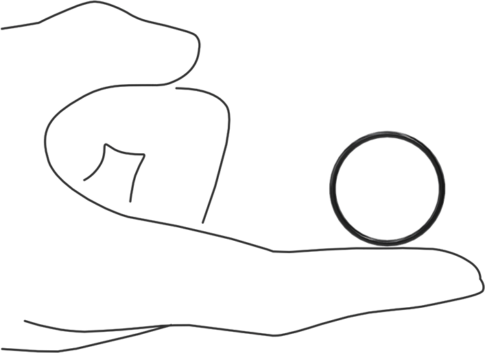 Yağa Dayanıklı Buna-N O-Ring, 1.6 mm Genişlik, 25.1 mm İç Çap