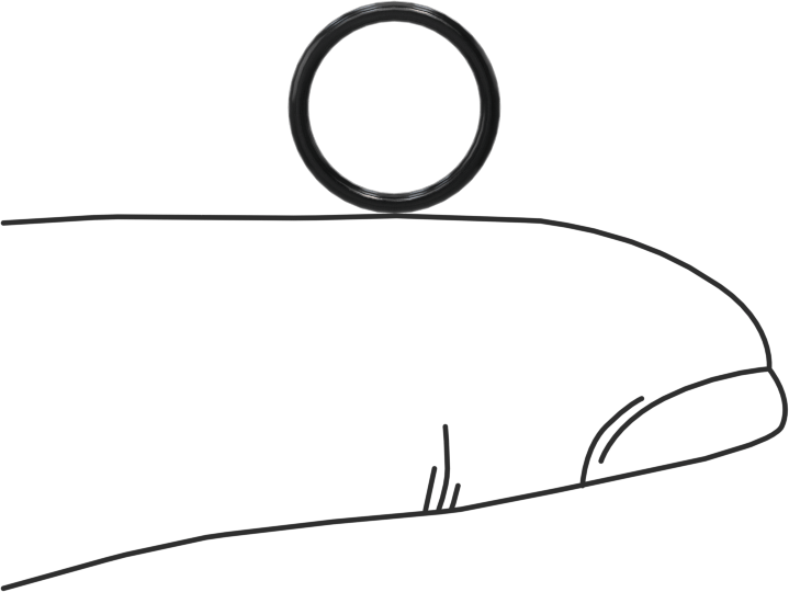 Yağa Dayanıklı Buna-N O-Ring, 1 mm Genişlik, 8.5 mm İç Çap