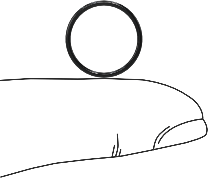 Yağa Dayanıklı Buna-N O-Ring, 1 mm Genişlik, 12.5 mm İç Çap