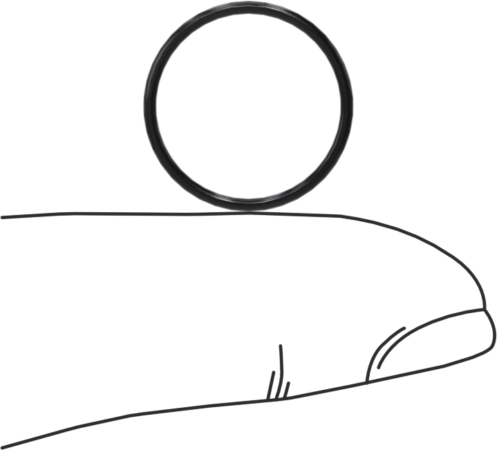 Yağa Dayanıklı Buna-N O-Ring, 1 mm Genişlik, 14.5 mm İç Çap