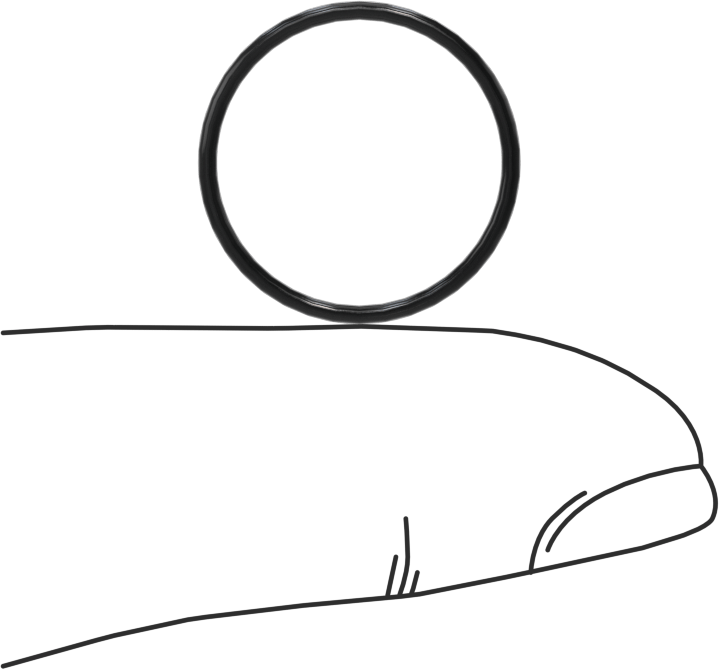 Yağa Dayanıklı Buna-N O-Ring, 1 mm Genişlik, 15.5 mm İç Çap