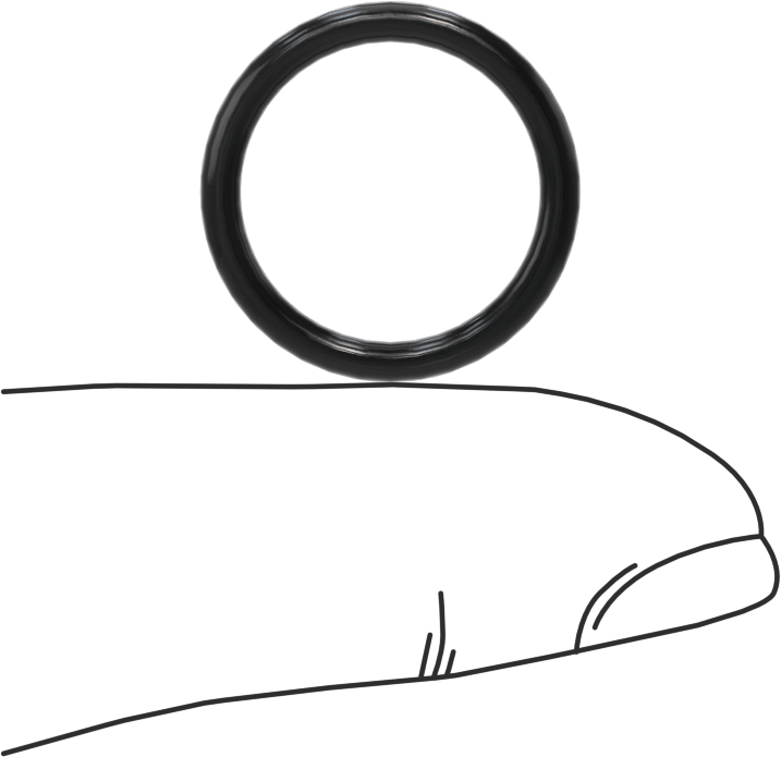 Yağa Dayanıklı Buna-N O-Ring, 2 mm Genişlik, 15 mm İç Çap