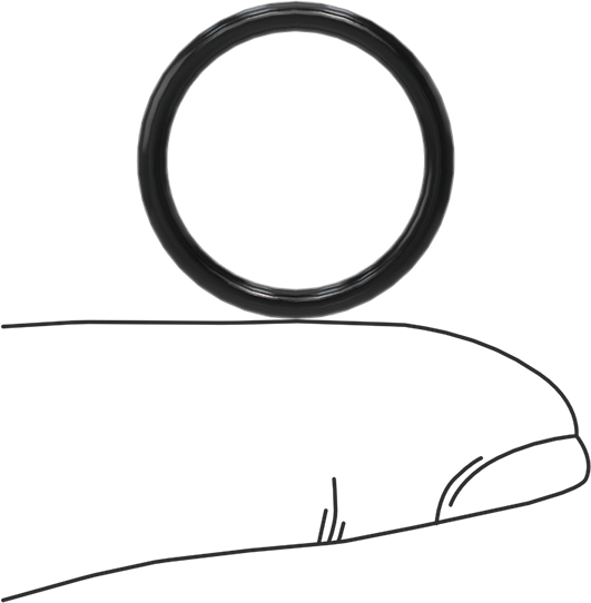 Yağa Dayanıklı Buna-N O-Ring, 2 mm Genişlik, 17 mm İç Çap