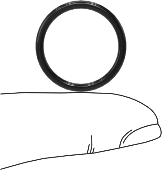 Yağa Dayanıklı Buna-N O-Ring, 2 mm Genişlik, 18 mm İç Çap