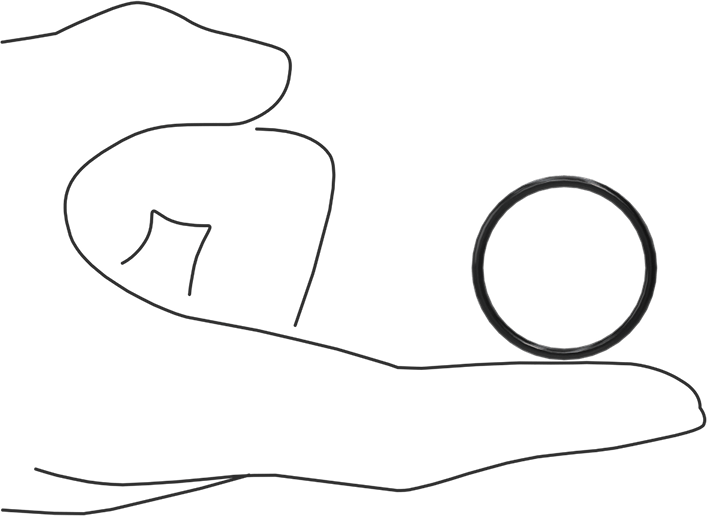 Yağa Dayanıklı Buna-N O-Ring, 2 mm Genişlik, 27 mm İç Çap