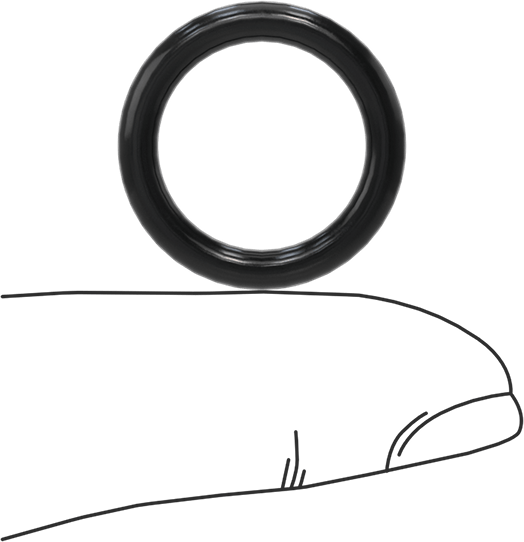 Yağa Dayanıklı Buna-N O-Ring, 3 mm Genişlik, 15.5 mm İç Çap