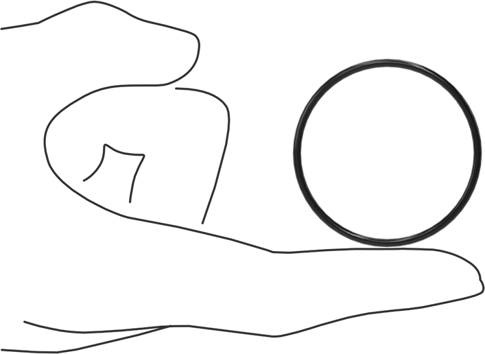 Yağa Dayanıklı Buna-N O-Ring, 2 mm Genişlik, 42 mm İç Çap