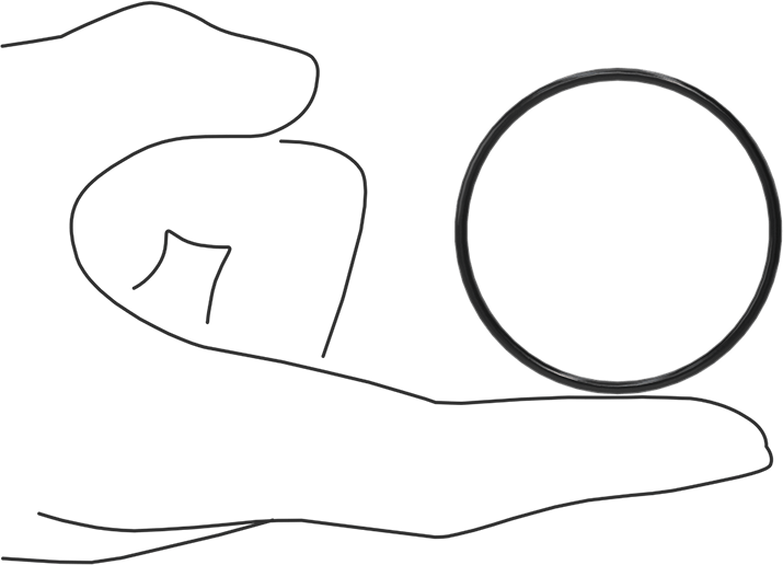 Yağa Dayanıklı Buna-N O-Ring, 2 mm Genişlik, 46 mm İç Çap