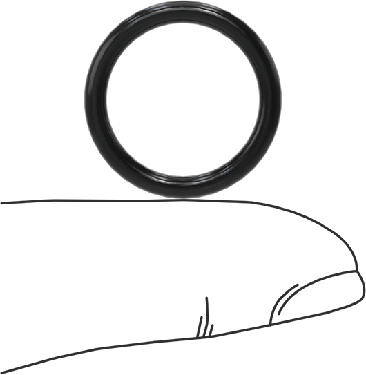 Yağa Dayanıklı Buna-N O-Ring, 2.4 mm Genişlik, 16.3 mm İç Çap