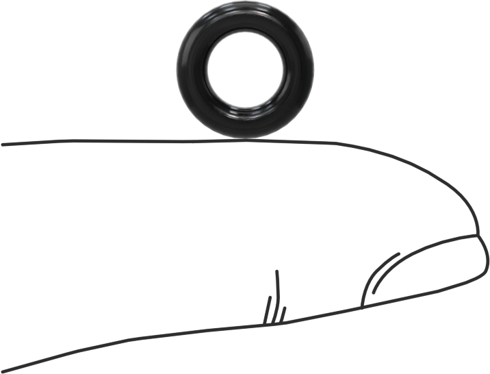 Yağa Dayanıklı Buna-N O-Ring, 2.5 mm Genişlik, 6 mm İç Çap