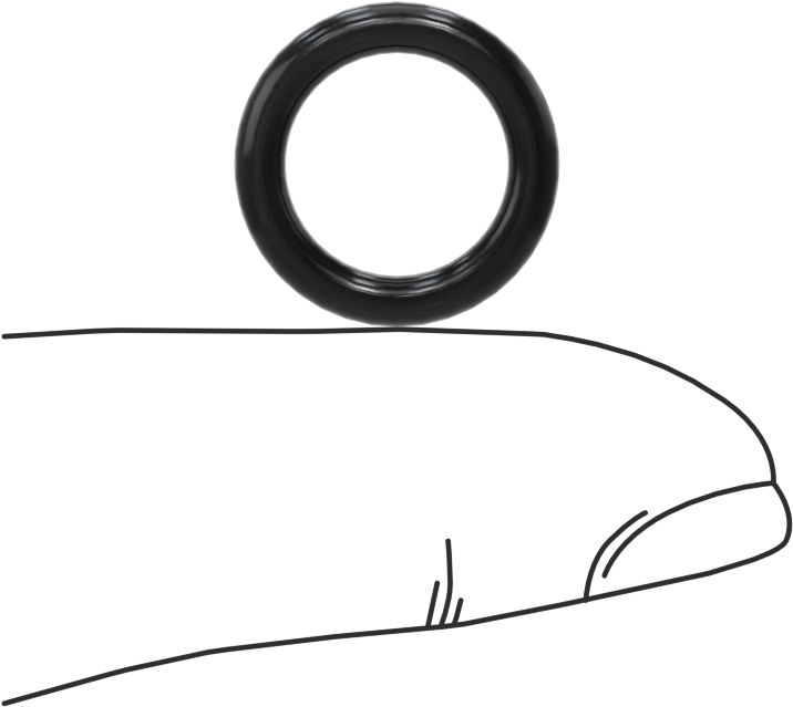 Yağa Dayanıklı Buna-N O-Ring, 2.5 mm Genişlik, 11 mm İç Çap