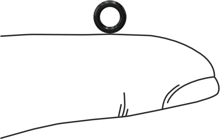 Yağa Dayanıklı Buna-N O-Ring, 1.2 mm Genişlik, 3.5 mm İç Çap