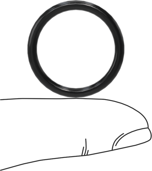 Yağa Dayanıklı Buna-N O-Ring, 2.5 mm Genişlik, 20 mm İç Çap