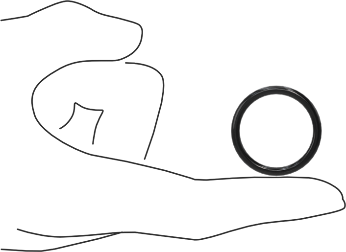 Yağa Dayanıklı Buna-N O-Ring, 3 mm Genişlik, 25 mm İç Çap