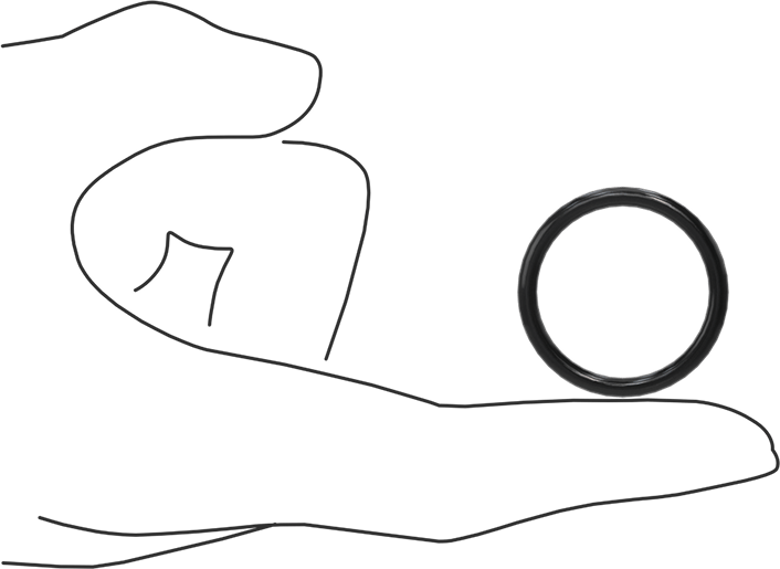 Yağa Dayanıklı Buna-N O-Ring, 3 mm Genişlik, 26 mm İç Çap