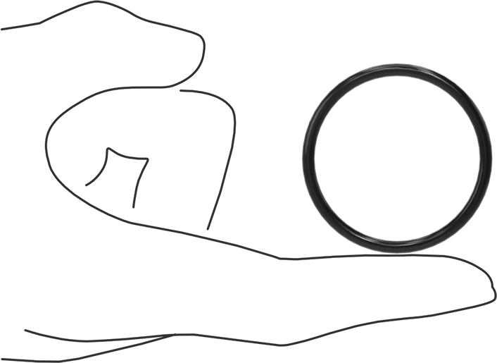 Yağa Dayanıklı Buna-N O-Ring, 3 mm Genişlik, 39.2 mm İç Çap