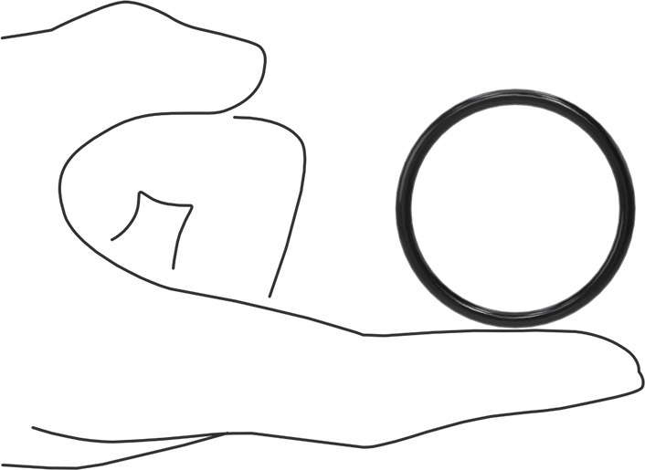 Yağa Dayanıklı Buna-N O-Ring, 3 mm Genişlik, 38 mm İç Çap