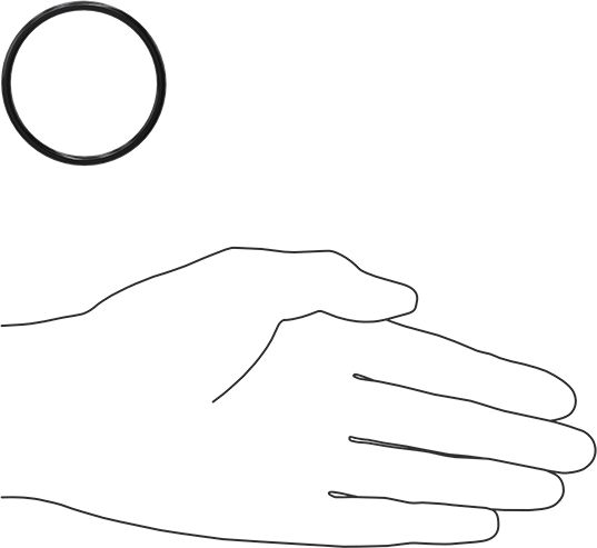 Yağa Dayanıklı Buna-N O-Ring, 3 mm Genişlik, 45 mm İç Çap