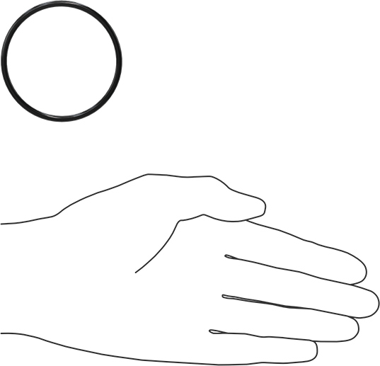 Yağa Dayanıklı Buna-N O-Ring, 3 mm Genişlik, 53 mm İç Çap