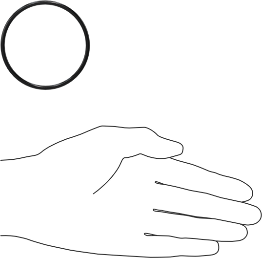 Yağa Dayanıklı Buna-N O-Ring, 3 mm Genişlik, 57 mm İç Çap