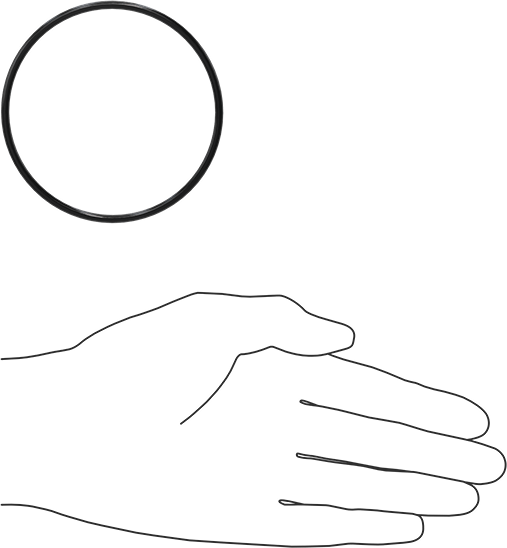 Yağa Dayanıklı Buna-N O-Ring, 3 mm Genişlik, 75 mm İç Çap