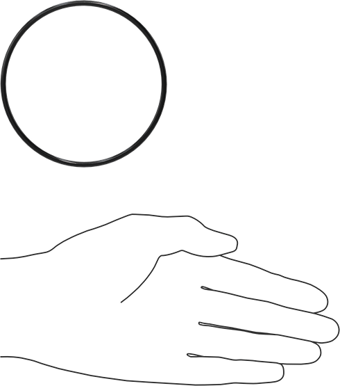 Yağa Dayanıklı Buna-N O-Ring, 3 mm Genişlik, 84.5 mm İç Çap