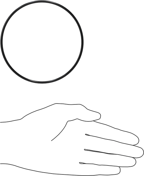 Yağa Dayanıklı Buna-N O-Ring, 3 mm Genişlik, 101 mm İç Çap