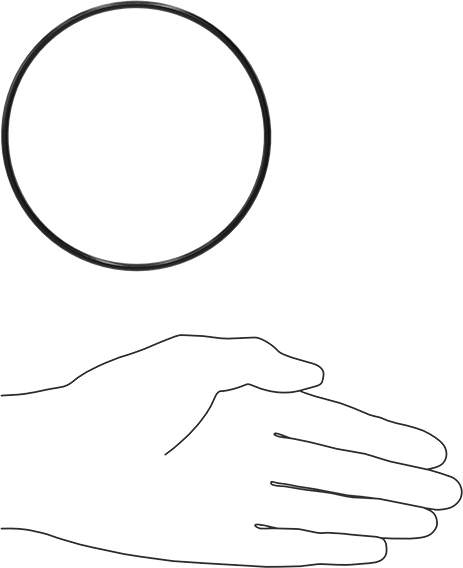 Yağa Dayanıklı Buna-N O-Ring, 3 mm Genişlik, 102 mm İç Çap