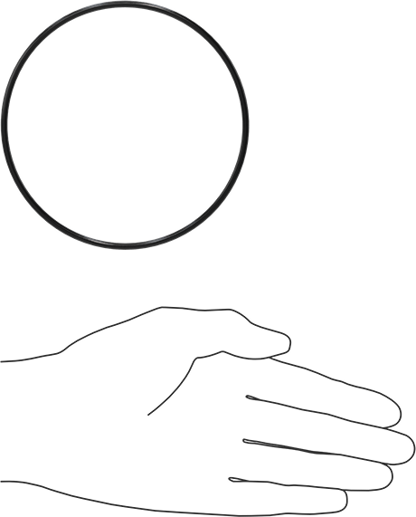 Yağa Dayanıklı Buna-N O-Ring, 3 mm Genişlik, 104.5 mm İç Çap