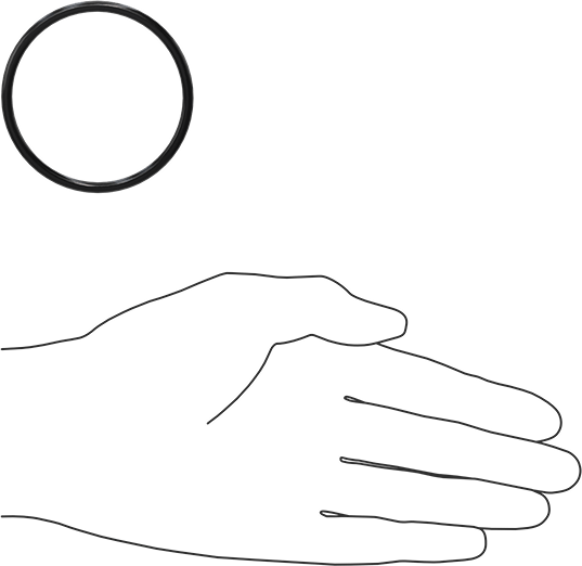 Yağa Dayanıklı Buna-N O-Ring, 3.5 mm Genişlik, 54 mm İç Çap