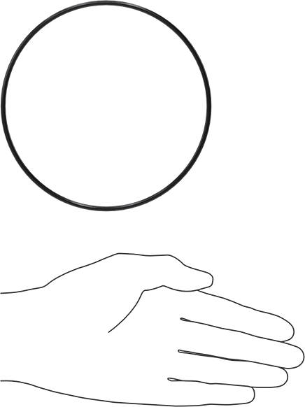 Yağa Dayanıklı Buna-N O-Ring, 3 mm Genişlik, 122 mm İç Çap